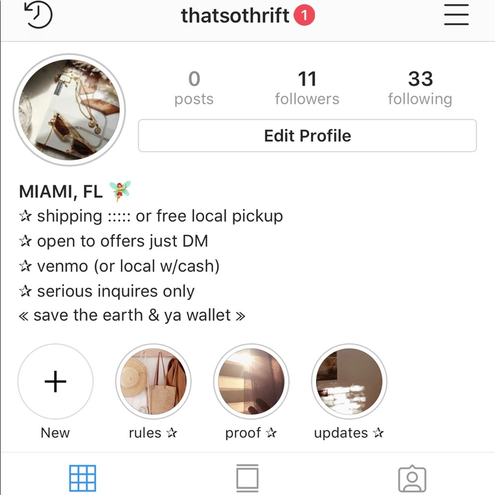 go check out my new vintage/thrift acc!